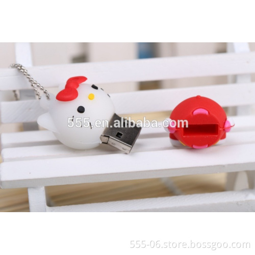 PVC Cartoon USB flash drive, lovely hello kitty USB drive for promotion 1GB 2GB 4GB 8GB 16GB 32GB